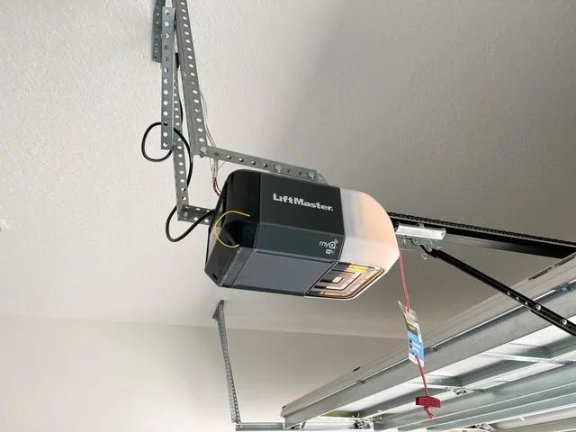 Newly installed LiftMaster garage door opener