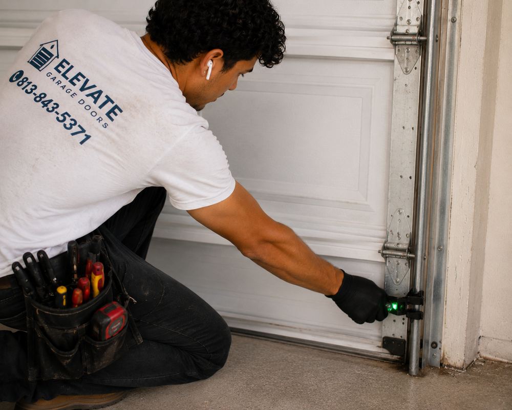 Garage door sensor repair