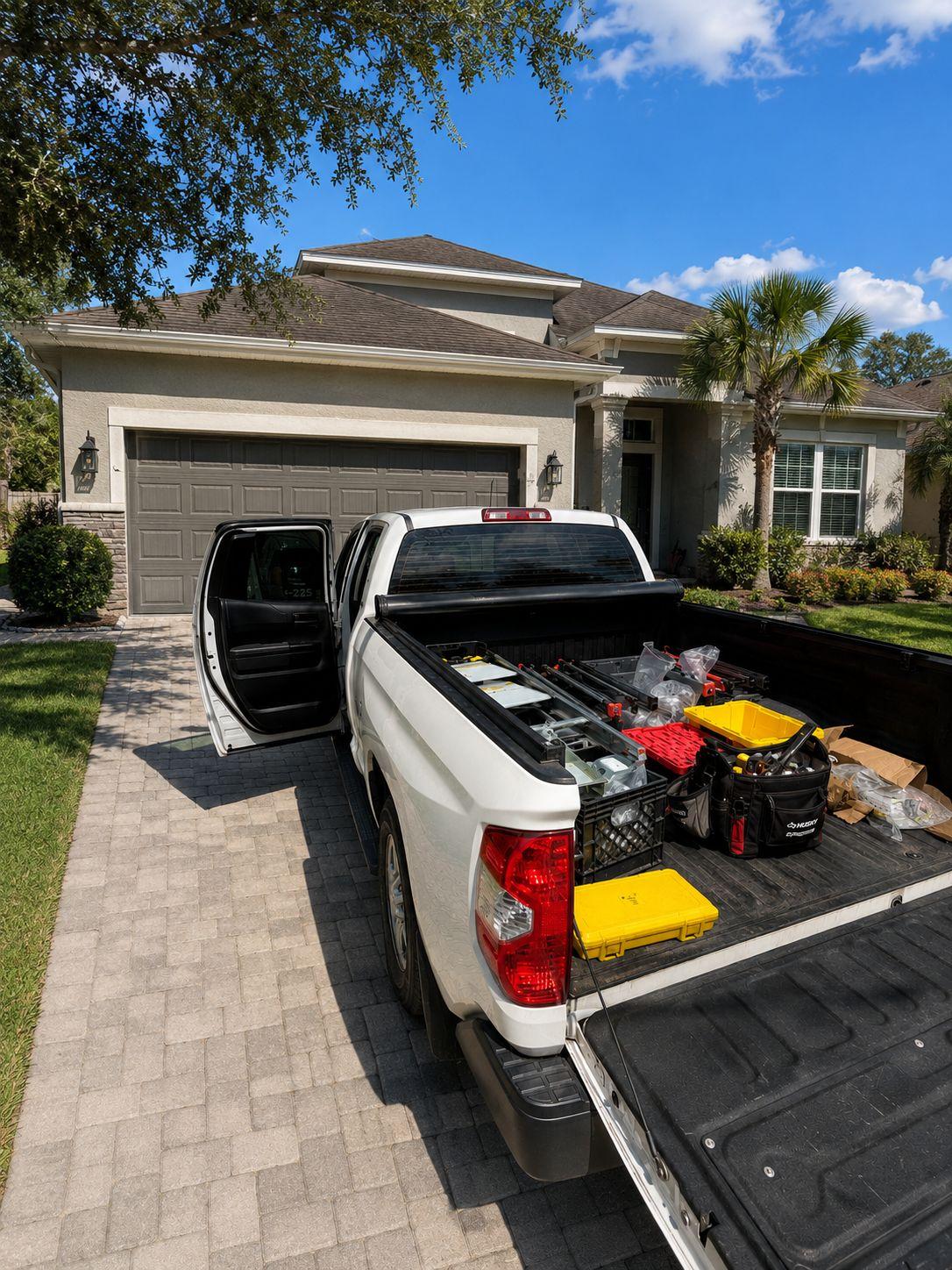 Elevate Garage Doors technician arriving for a free estimate