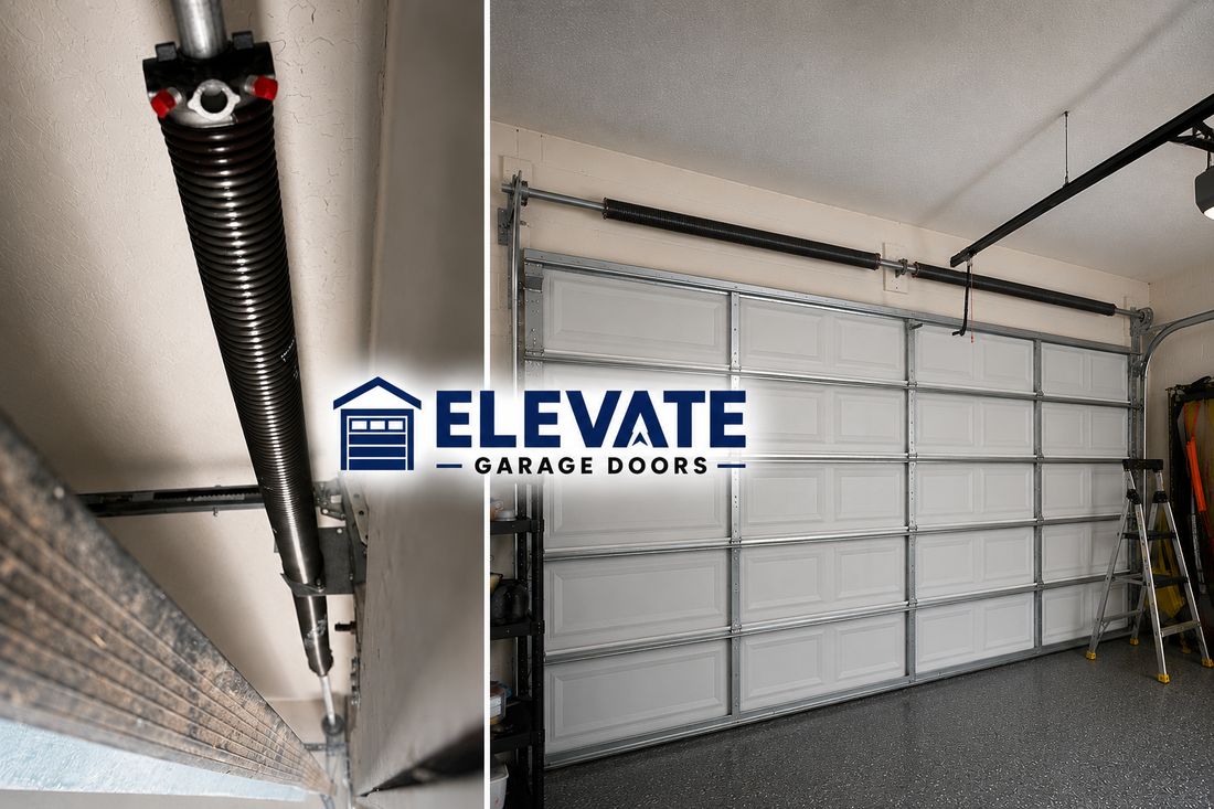 Spring replacement and garage door installation by Elevate Garage Doors