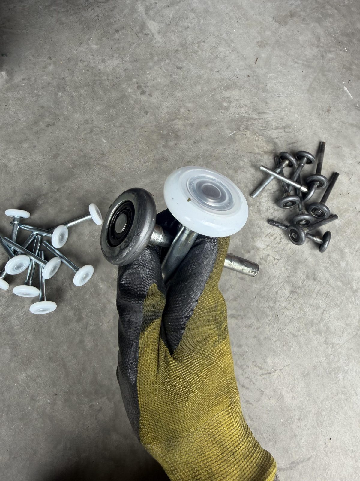 New nylon garage door rollers